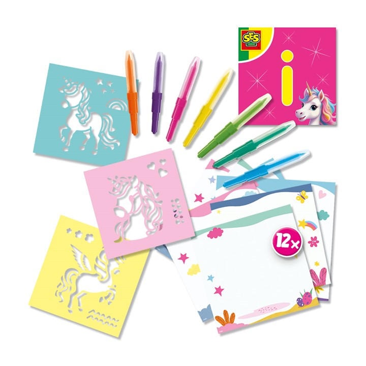 Ses Creative  Kids  Unicorn - Blow Airbrush Pens, Sports Direct