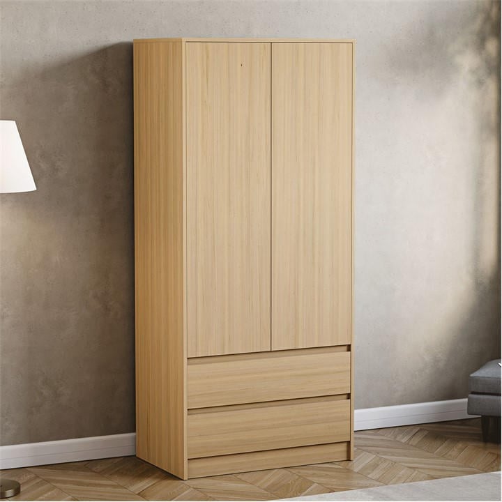 Lassic Beige Vida Designs Denver 2 Door Wardrobe With Drawers, Sports Direct