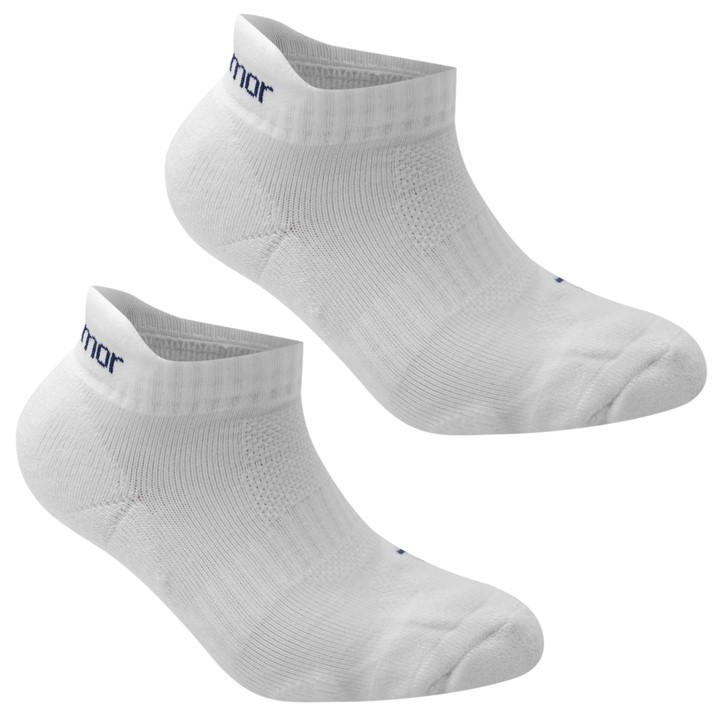 Karrimor Boys White 2 Pack Running Socks  in Size 1 - 6, Sports Direct