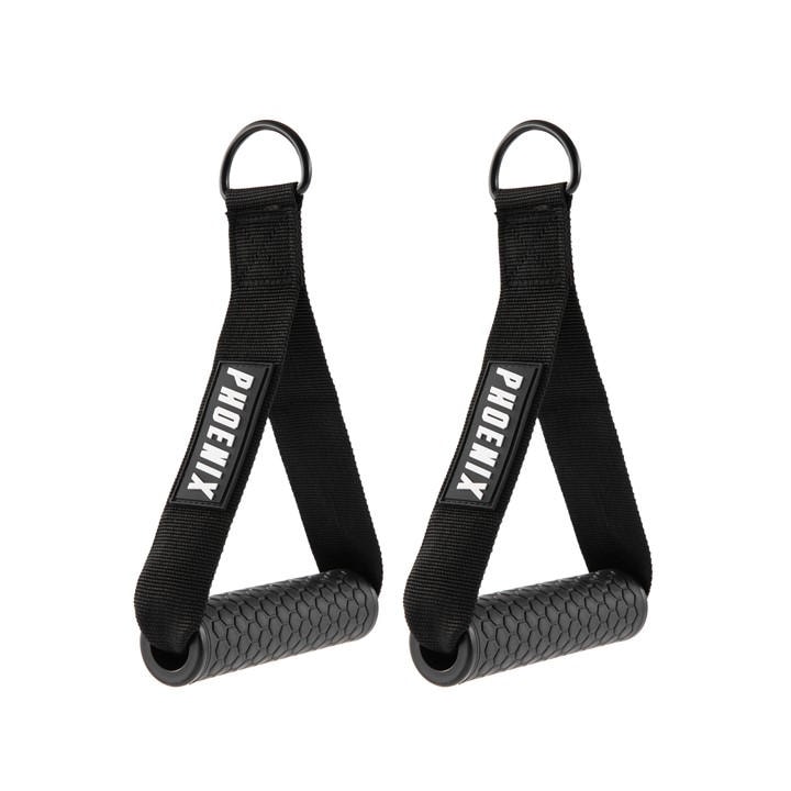 Phoenix Fitness  Black Exercise Handles, Sports Direct