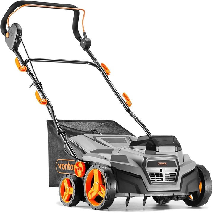 Vonhaus Unisex Grey Cordless Lawn Scarifier/Aerator/Rake - 40V