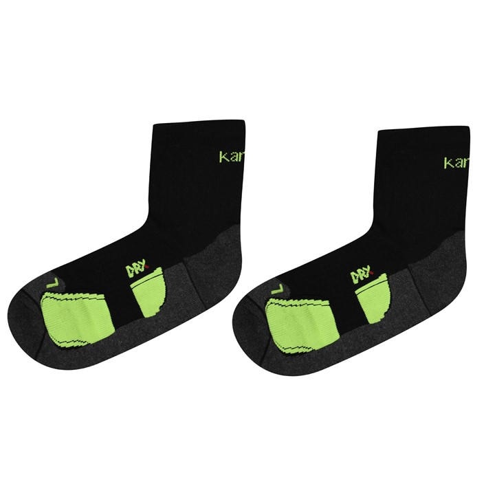 Karrimor Men's Black Dri Skin 2 Pack Running Socks in Size 7 - 11, Sports Direct