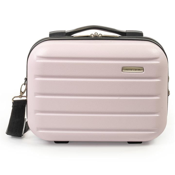 Pierre Cardin Unisex Pink Voyager Hard Shell Cabin Case Flight Bag Luggage Small