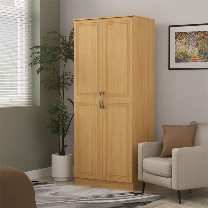 United    Dorset 2 Door Wardrobe - Ready Assembled, Football by Welcome Furniture in Size L, Sports Direct