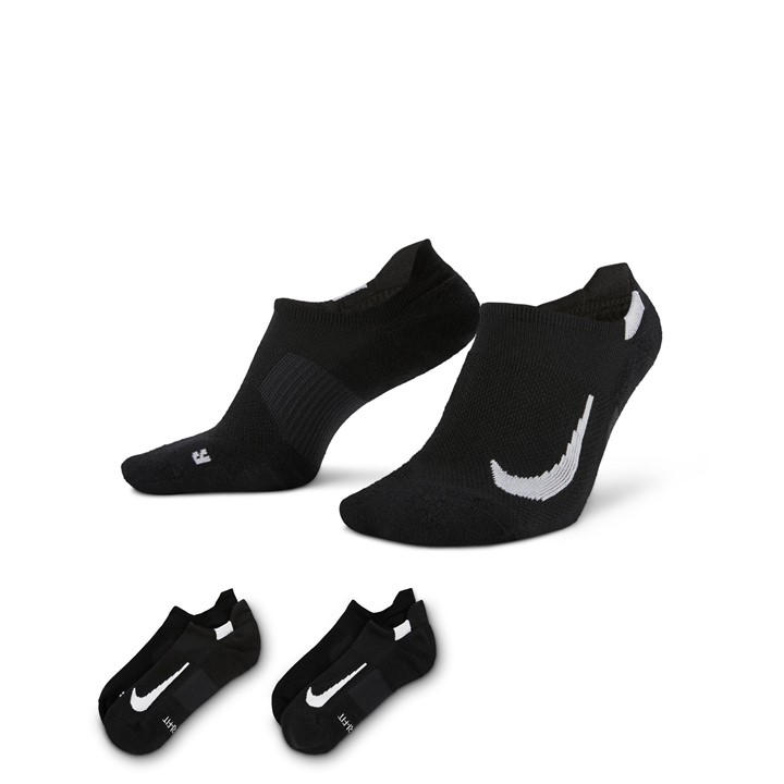 Nike  Black plier Running No-Show Socks (2 Pairs) in Size 7 - 11, Sports Direct