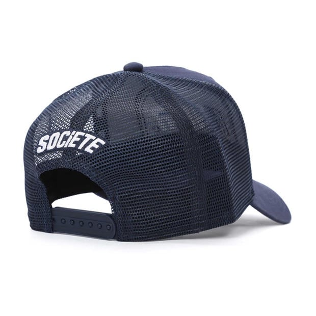 Navy - Societe Noir - Men's Ombre Mesh Trucker Cap