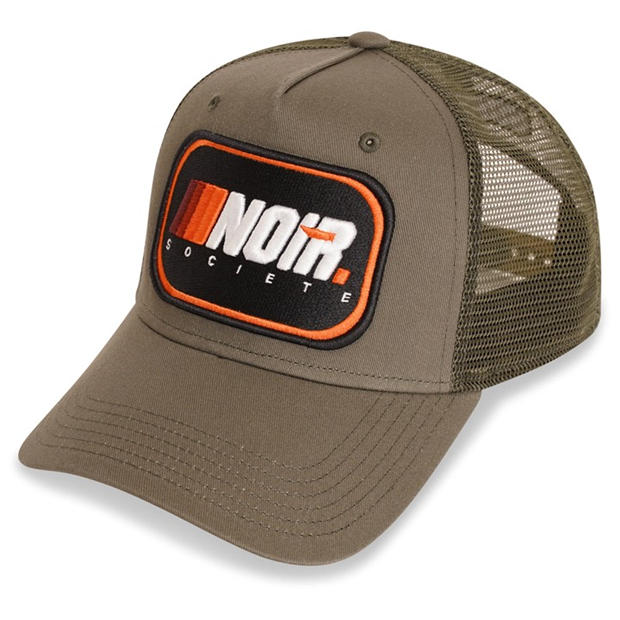 Orange/Khaki - Societe Noir - Men's Ombre Mesh Trucker Cap