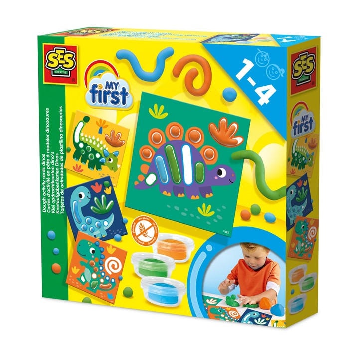 Ses Creative  Kids  My First - Dough Activity Cards Dinos, Sports Direct