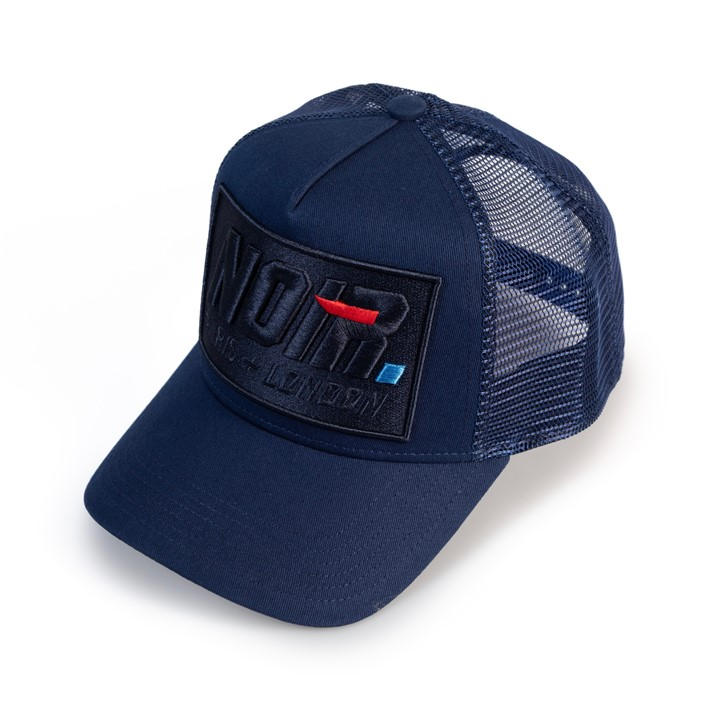 Societe Noir La Vitesse Mesh Trucker Cap Navy - One Size - Image 3