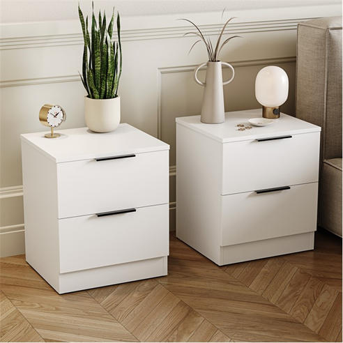 Lassic - Trega 2 Drawer Bedside Chest Set Of 2