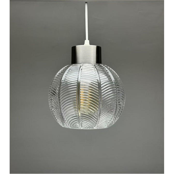 K Living  Clear Leaves Glass Light Pendant, Sports Direct