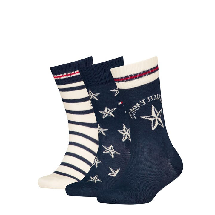 Tommy Hilfiger  Kids Blue Kids' Crew Socks in Size C8 - C13, Sports Direct