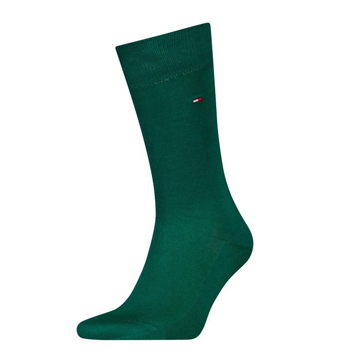 Tommy Hilfiger Men's Green Crew Socks in Size 4 -8, Sports Direct