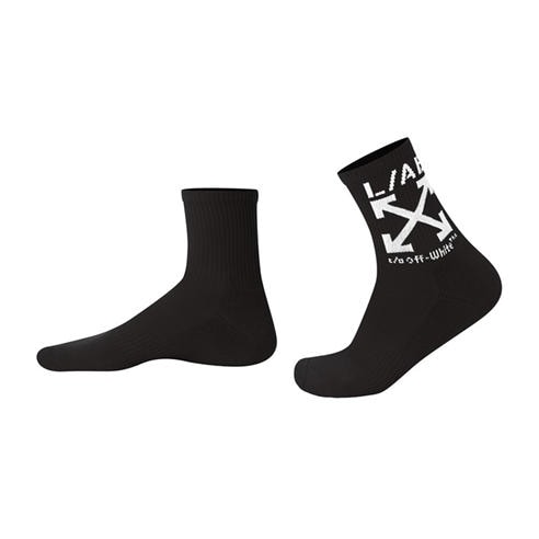 L AB OFF WHITE - Men's Below-Calf Crew Socks 6 Pack
