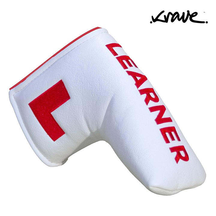 Krave  White Learner Headcover in Size Mallet, Sports Direct