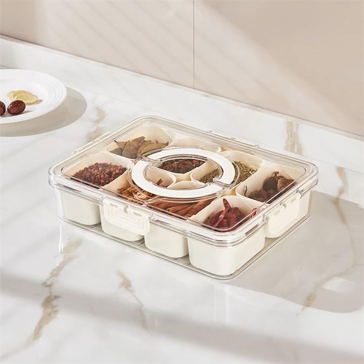 Life Ideas  Grey 2Pcs Fridge Storage Container With Lid in Size 2x Style1, Sports Direct