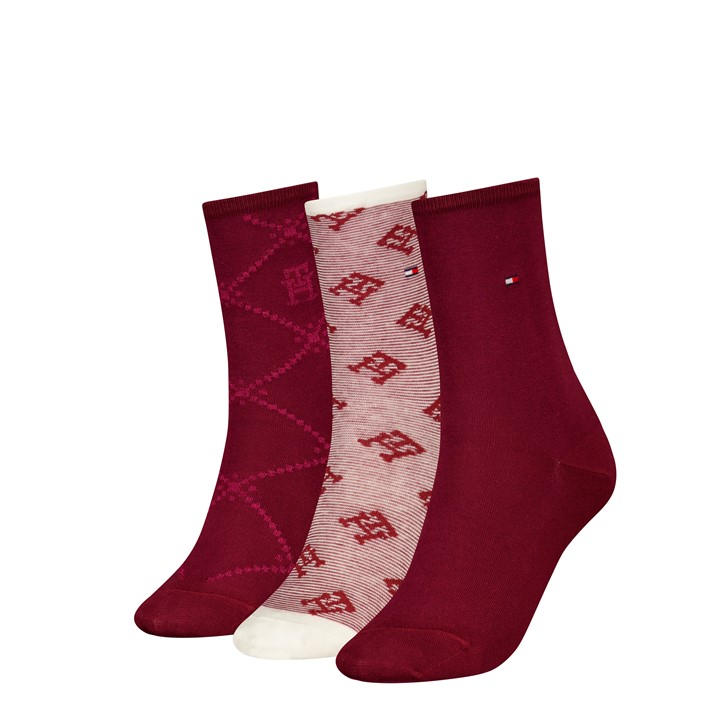 Tommy Hilfiger Women's Red Crew Socks in Size 6 - 12 Months, Sports Direct