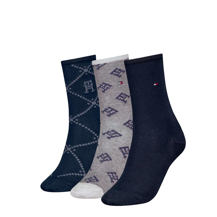 Tommy Hilfiger Women's Blue Crew Socks in Size 6 - 12 Months, Sports Direct