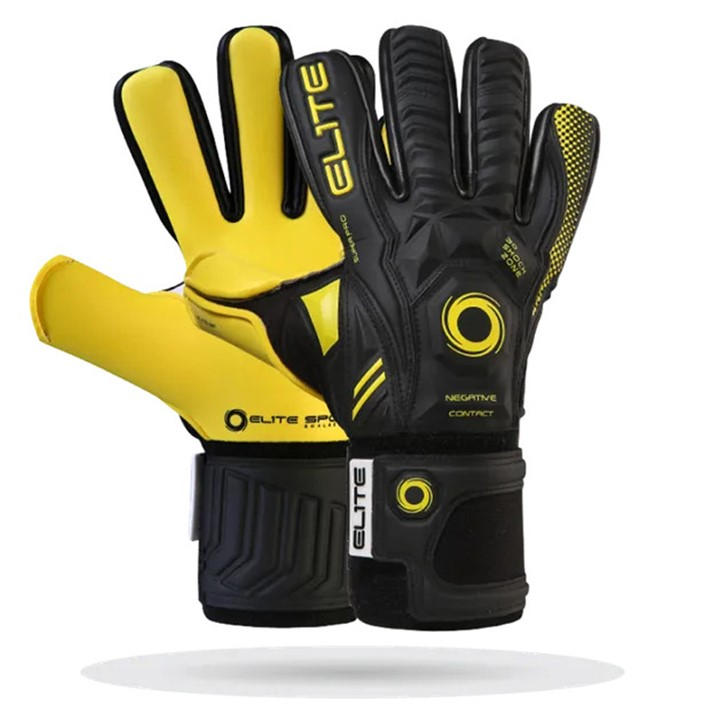 Elite  Black Sports Bp Goalkeeping Gloves in Size 8, Sports Direct