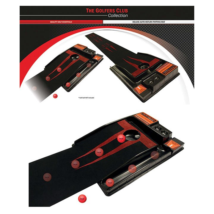 Brand Fusion  Red Auto Return Putting Mat, Sports Direct