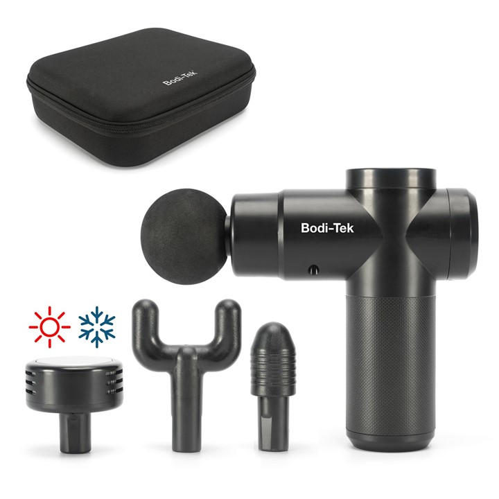 Bodi-Tek  Black Hot & Cold Deep Tissue Massager Gun, Sports Direct