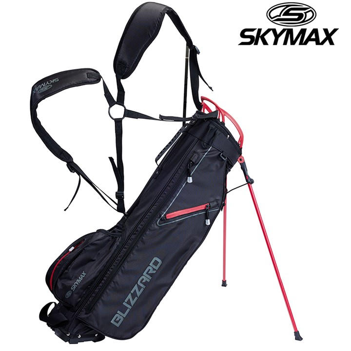 Skymax Golf Unisex Black Skymax Blizzard Golf Stand Bag - /Red - Image 3
