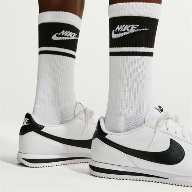 Balta/Juoda - Nike - Sportswear Dri-FIT Everyday Essential Crew Socks (3 Pairs)
