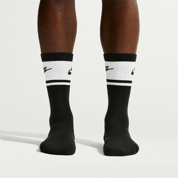 Juoda/Balta - Nike - Sportswear Dri-FIT Everyday Essential Crew Socks (3 Pairs)