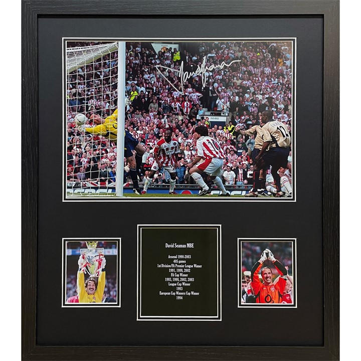 Arsenal    David Seaman Signed The Save  Photo, Football by AllStarSignings Ltd, Sports Direct
