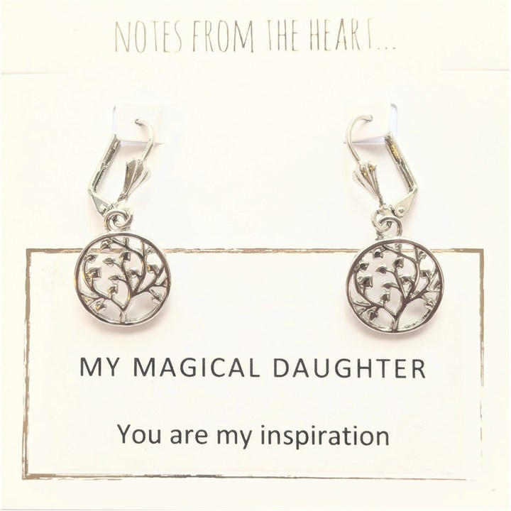 Notes From The Heart Women's Silver Nfth My Magical Daughter, Sports Direct