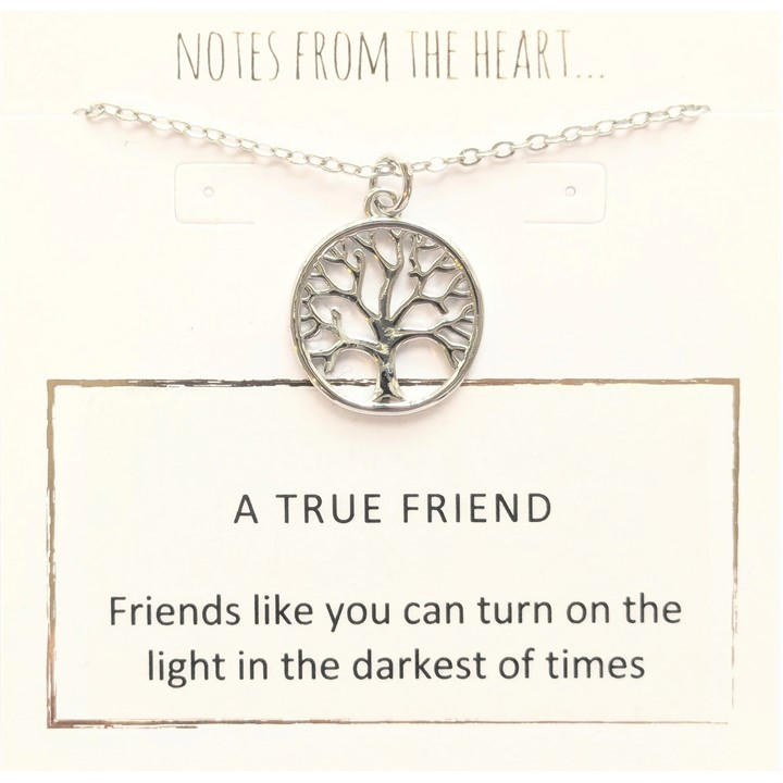 Notes From The Heart Women's Silver Nfth A True Friend, Sports Direct