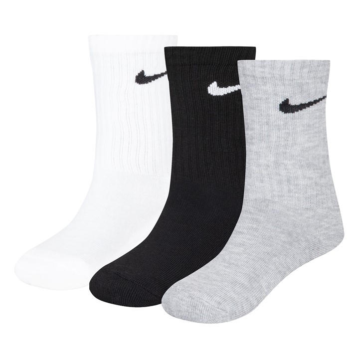 Nike  Kids  Basic Crew 3Pk Sock  in Size Infs C6-C9, Sports Direct