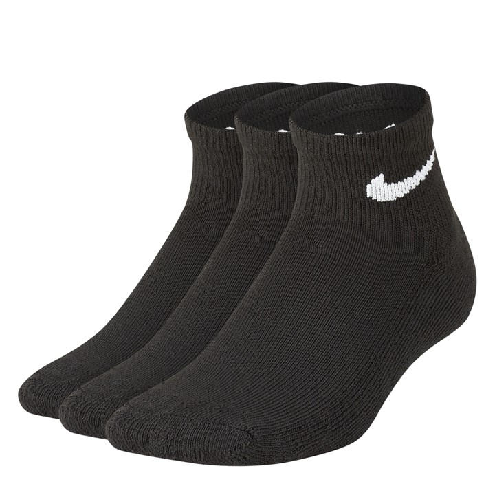 Nike  Kids Black Basic Ankle 3Pk s in Size Chd C9-2.5, Sports Direct