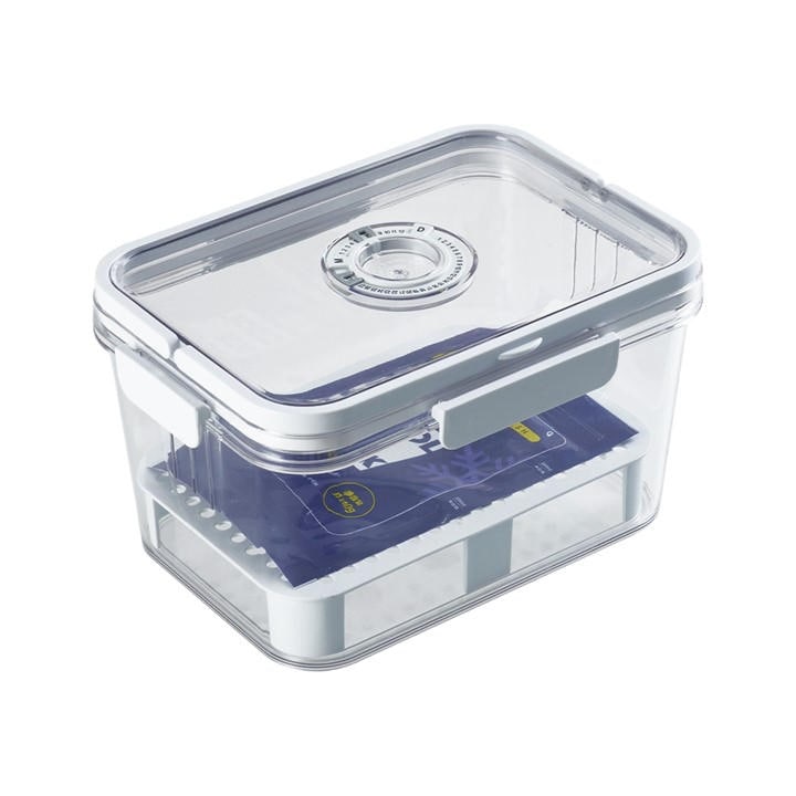 Life Ideas  White 2Pcs Airtight Food Storage Container With Date Dia in Size 2x Small, Sports Direct