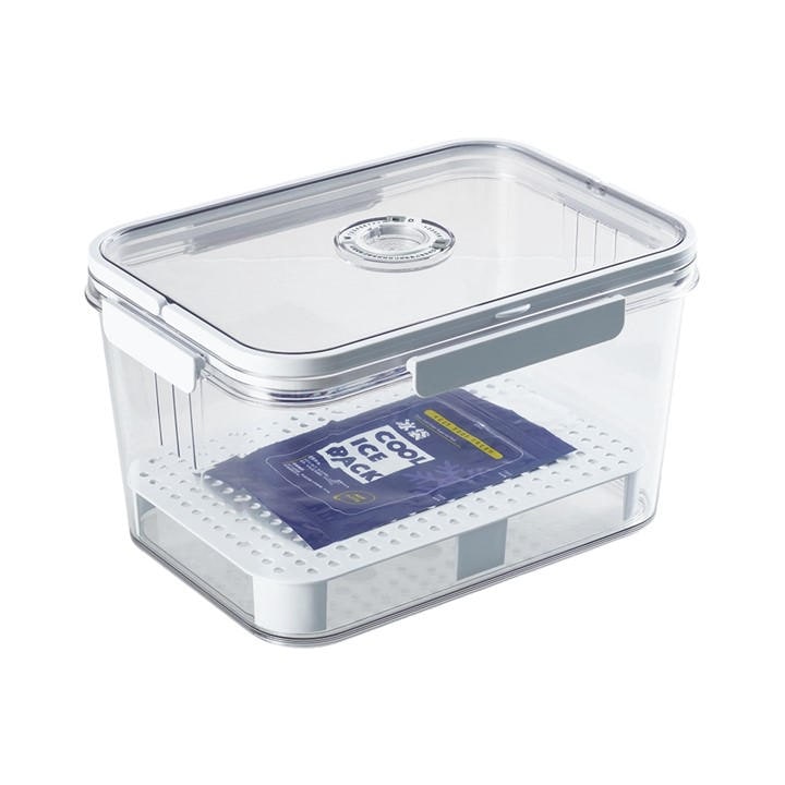 Life Ideas  Grey 2Pcs Airtight Food Storage Container With Date Dia in Size 2x Large, Sports Direct