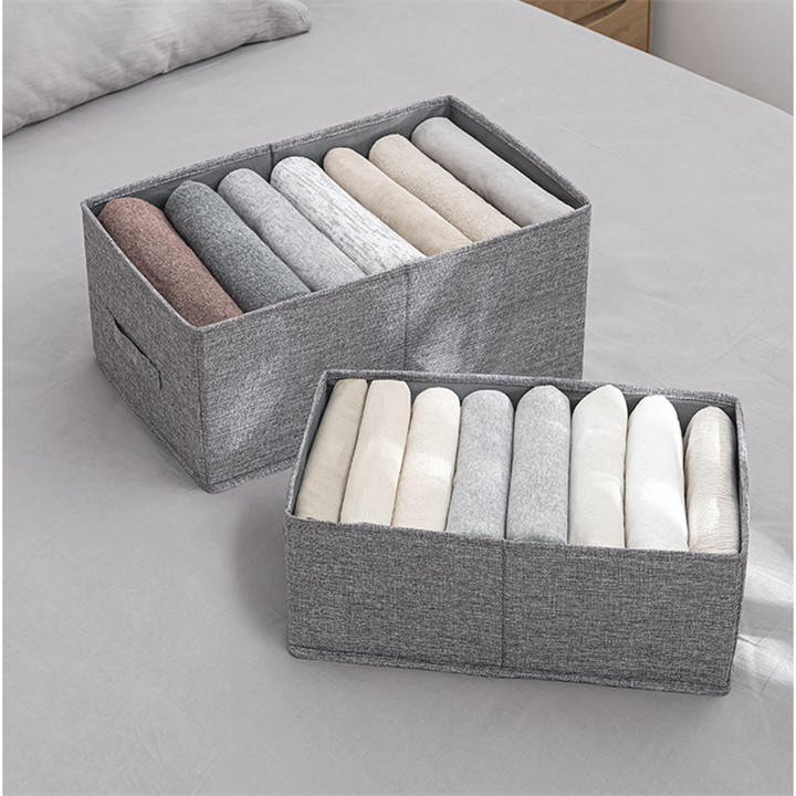 Life Ideas  Grey  Foldable Fabric Clothes Storage Organizer in Size 3pcs, Sports Direct