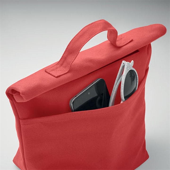 Treat Republic  Red Cotton Rolltop Cooler Bag in Size Standard, Sports Direct