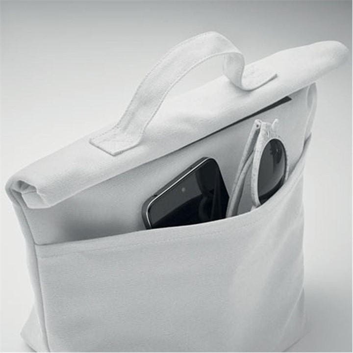 Treat Republic  White Cotton Rolltop Cooler Bag in Size Standard, Sports Direct