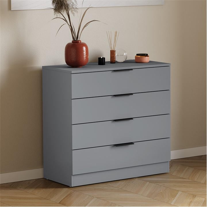 Lassic Grey Trega 4 Drawer Chest Of Drawers, Sports Direct
