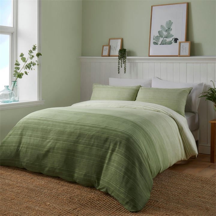 Fusion Fairhaven Duvet Cover Set in Green - Single  | TJ Hughes - Image 5