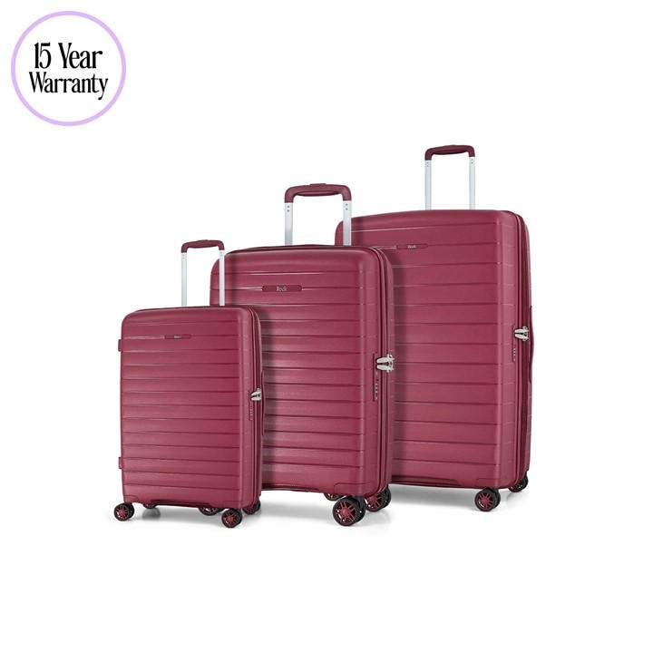 Rock  Red Palma Suitcase Burgundy in Size M, Sports Direct