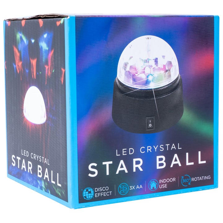 Fizz Creations Unisex Multi Led Crystal Star Ball Disco Light