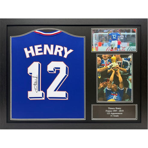 AllStarSignings Ltd - Thierry Henry Signed France 10 Shirt