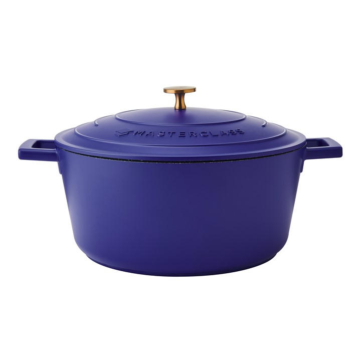 Masterclass Unisex Electric Blue Casserole Dish With Self Basting Lid 5L - Image 5