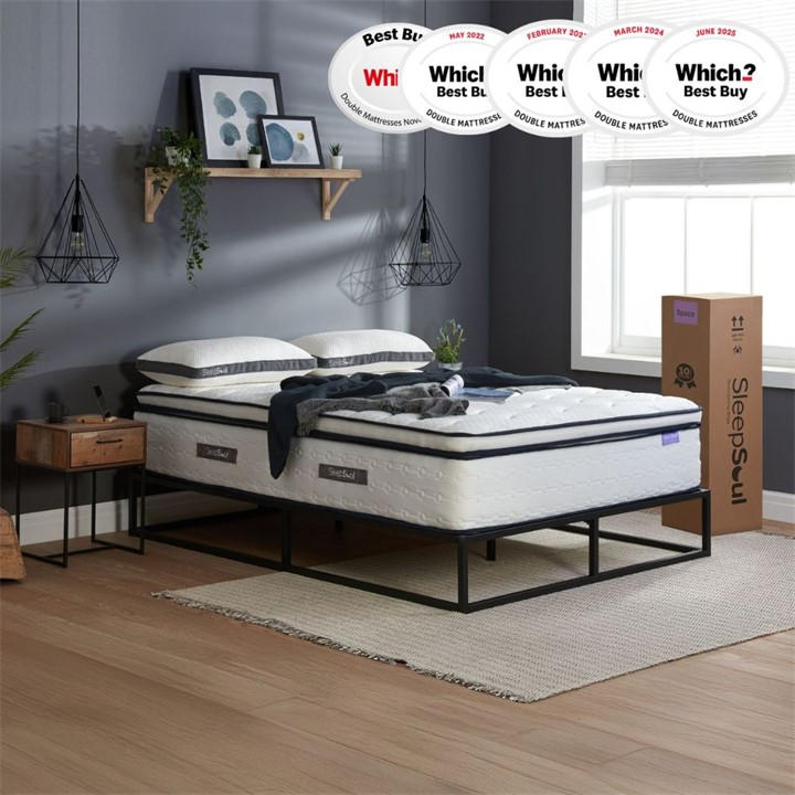 Sleepsoul  White Space Super King Mattress in Size Single, Sports Direct