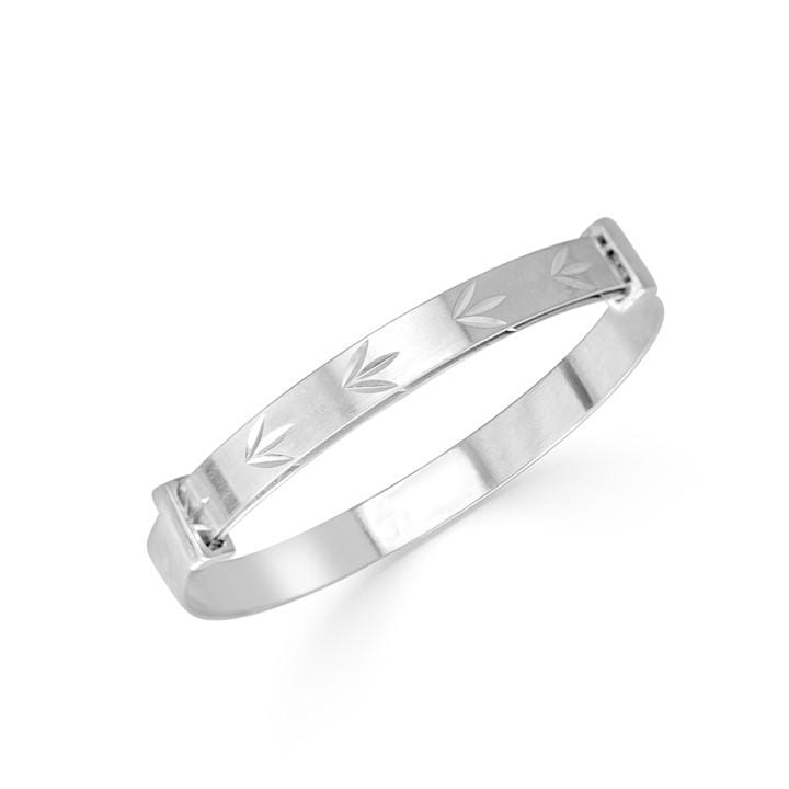 Espree  Kids Silver s Leaf Design Bangle, Sports Direct