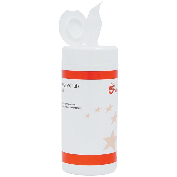 5 Star  White Cleaning Wipes - Contains 100 Wipes, Sports Direct