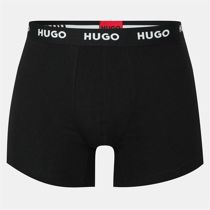 Hugo Men's Black 3 Pack Boxer Briefs in Size 2XL, Sports Direct