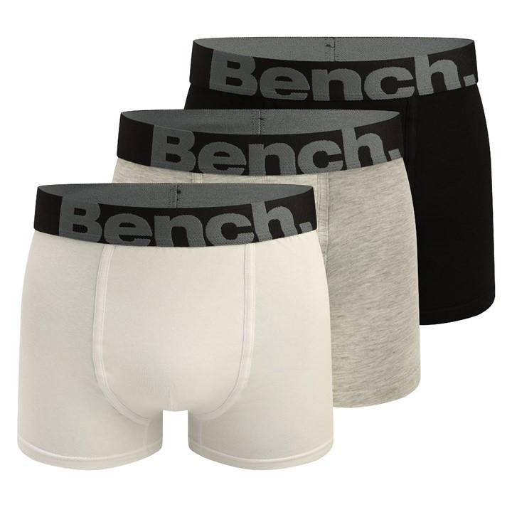 Bench Men's Black Conan 3 Pack Boxers in Size 2XL, Sports Direct