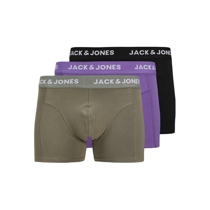 Jack And Jones Men's  Solid Trunks 3 Pack Boxers in Size XL, Sports Direct